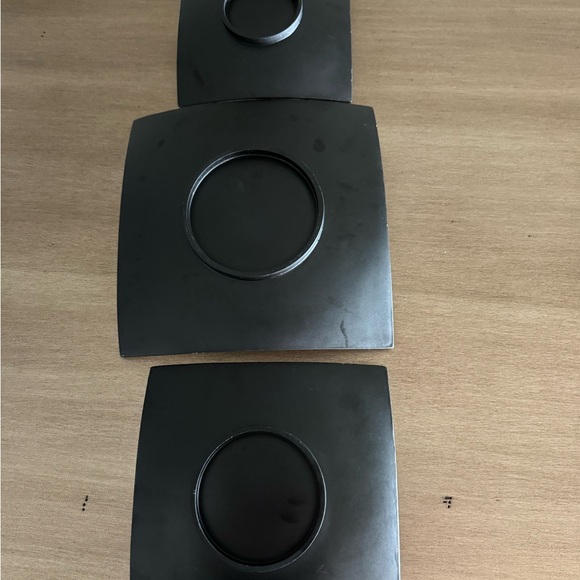 Asian mosaic style decor plates with eggshell or mother of pearl inlay - Picture 3 of 9